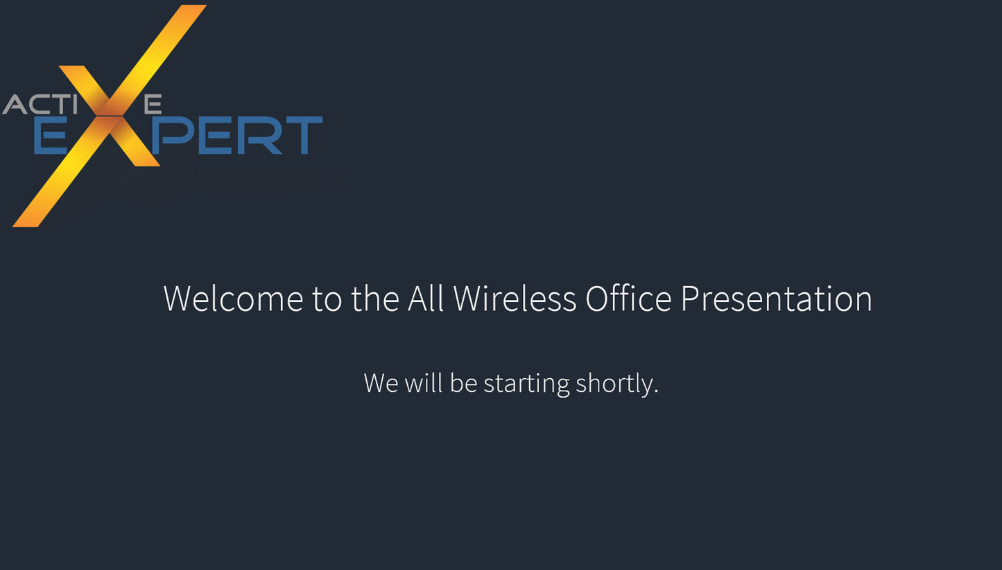 All Wireless Office (AWO) - Live Session