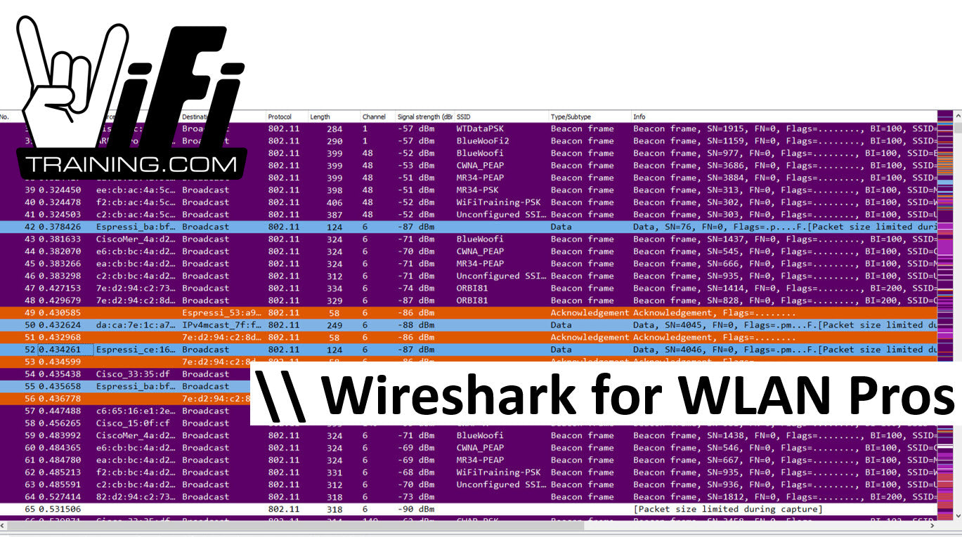 Wireshark Lessons for WLAN Pros